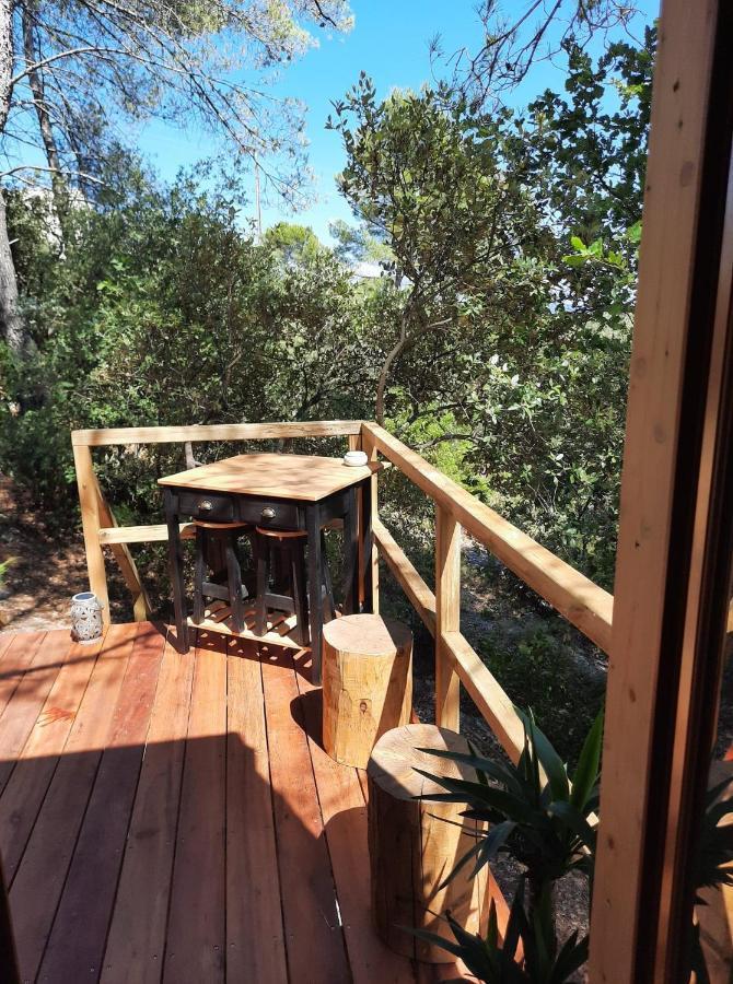 Cabane Dans Les Arbres "La Kaz Aux Cigales" Cuers Ngoại thất bức ảnh